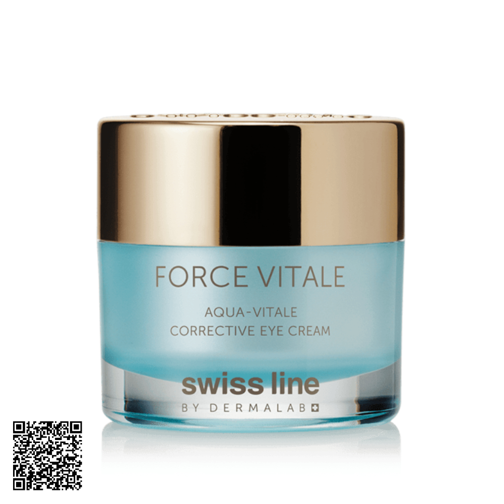 Kem Dưỡng Mắt Xóa Nếp Nhăn Swissline Force Vitale Aqua-Vitale Corrective Eye Cream Từ Thuỵ Sĩ 15ml