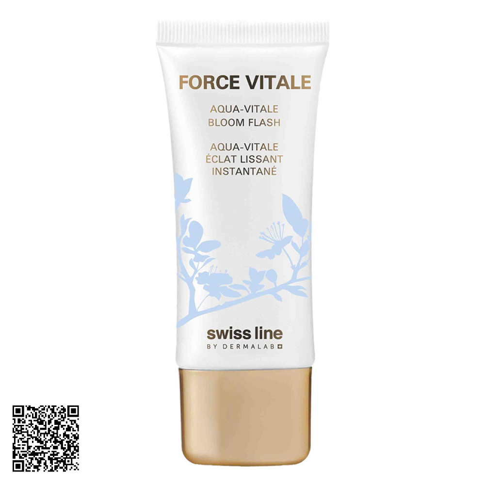 Kem Sinh Học Bảo Vệ Da Che Khuyết Điểm Swissline Force Vitale Aqua-Vitale Bloom Flash Từ Thuỵ Sĩ 35ml