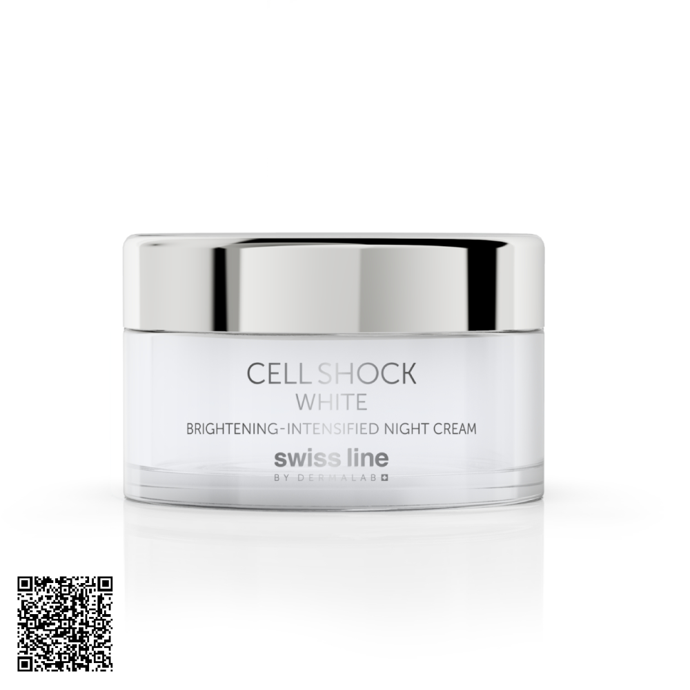 Kem Dưỡng Trắng Da Ban Đêm Swissline Cell Shock White Intensified-Brightening Night Cream Từ Thuỵ Sĩ 50ml