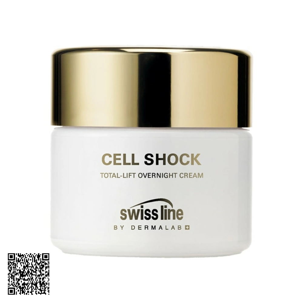 Kem Nâng Cơ Hỗ Trợ Ngừa Lão Hóa Swissline Cell Shock Total-Lift Overnight Cream Từ Thuỵ Sĩ 50ml