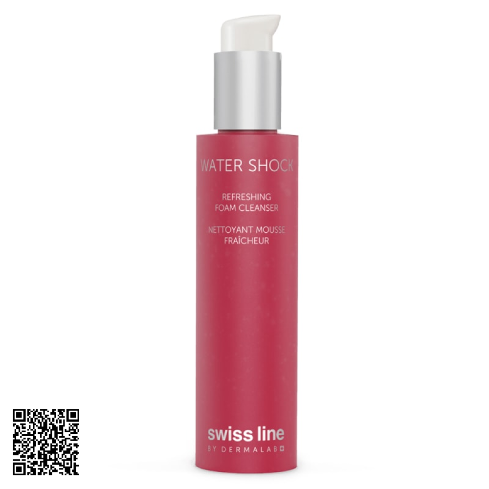 Sữa Rửa Mặt Swissline Water Shock Refreshing Foam Cleanser Từ Thuỵ Sĩ 160ml
