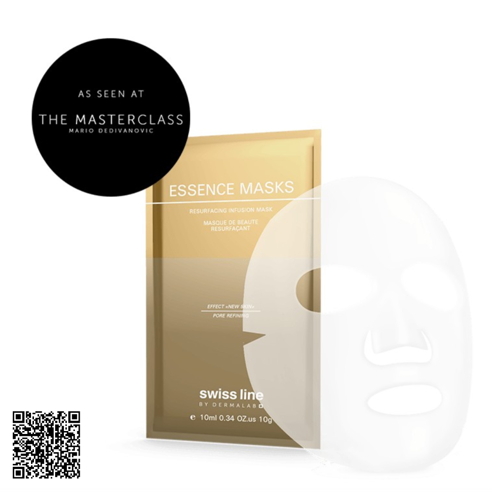 Mặt Nạ Trẻ Hóa Da Cấp Tốc Swissline Essence Masks Resurfacing Infusion Mask Từ Thuỵ Sĩ 10 Miếng