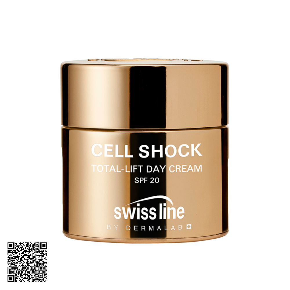 Kem Hỗ Trợ Ngừa Lão Hóa Da Ban Ngày Swissline Cell Shock Total-Lift Day Cream SPF20 Từ Thuỵ Sĩ