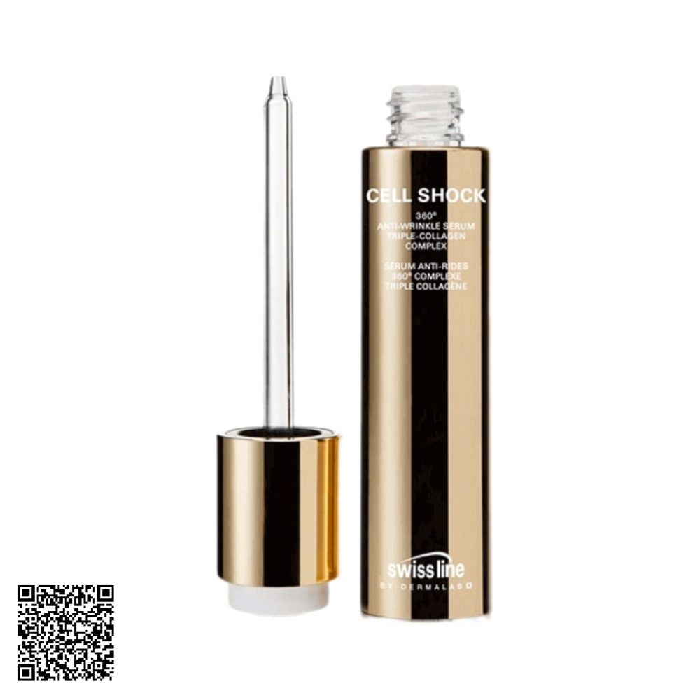 Huyết Thanh Xóa Nhăn Swissline Cell Shock Anti-Wrinkle Serum Triple - Collagen Complex Từ Thuỵ Sĩ 10ml