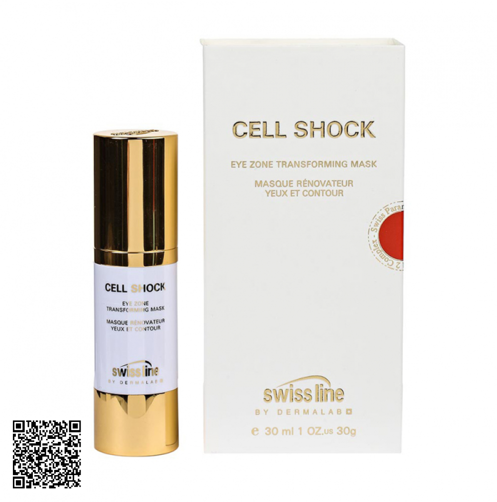 Mặt Nạ Chống Nhăn, Trẻ Hóa Da Vùng Mắt Swissline Cell Shock Eye Zone Transforming Mask Từ Thuỵ Sĩ 30ml