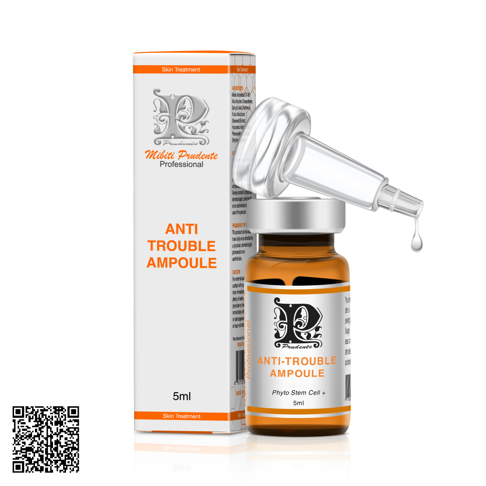 Tinh Chất Giảm Mụn Nuwhite Mibiti Prudente Professional Anti-Trouble Ampoule Từ Mỹ 5ml