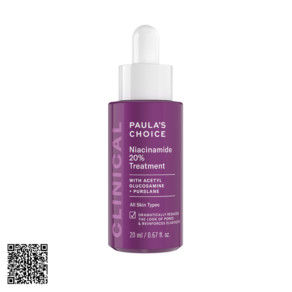 Tinh Chất Thu Nhỏ Lỗ Chân Lông Paula’s Choice Clinical Niacinamide 20% Treatment Từ Mỹ 20ml