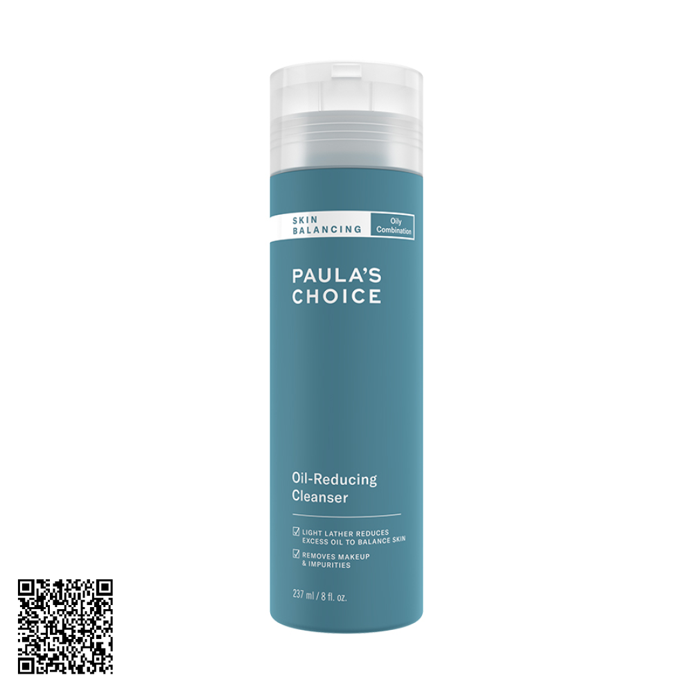 Sữa Rửa Mặt Cân Bằng Độ Ẩm Paula’s Choice Skin Balancing Oil-Reducing Cleanser Từ Mỹ 237ml