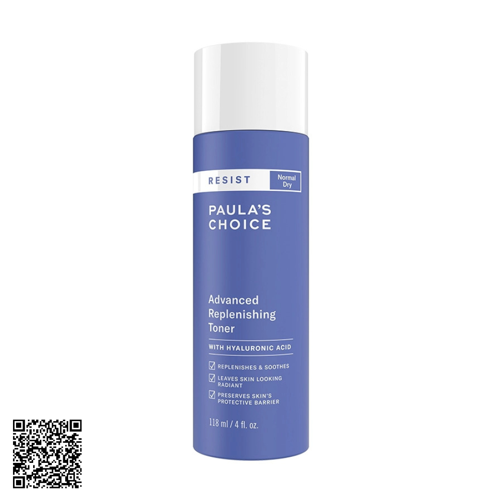 Nước Hoa Hồng Hỗ Trợ Ngừa Lão Hóa Paula’s Choice Resist Advanced Replenishing Toner Từ Mỹ 118ml