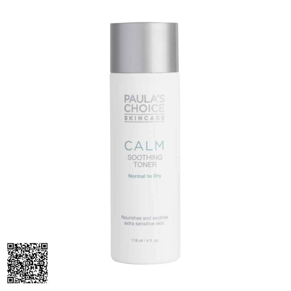 Nước Hoa Hồng Dịu Nhẹ Phục Hồi Da Paula’s Choice Calm Soothing Toner Normal To Oily Combination Từ Mỹ 118ml