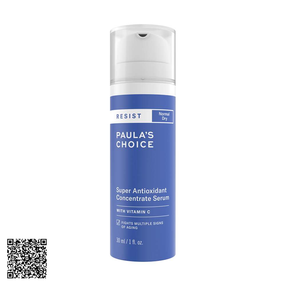 Tinh Chất Hỗ Trợ Ngừa Lão Hóa Chuyên Sâu Paula’s Choice Resist Super Antioxidant Concentrate Serum Từ Mỹ 30ml