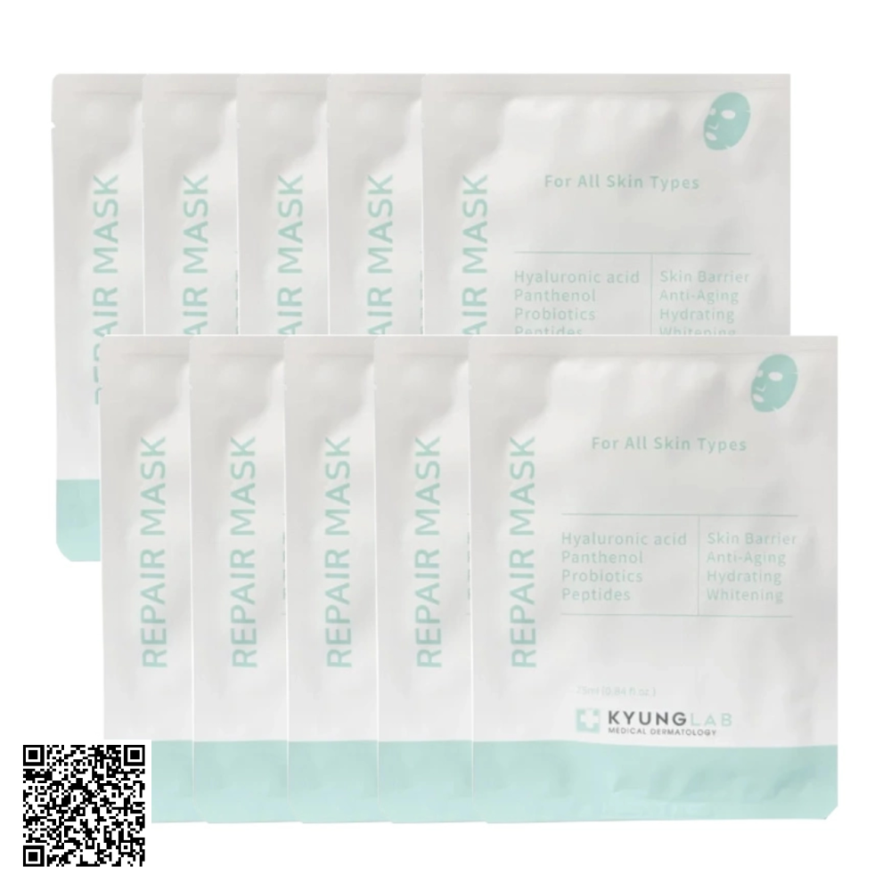 Mặt Nạ Phục Hồi Da Kyung Lab Repair Mask For All Skin Types Từ Hàn Quốc Hộp 10 Miếng