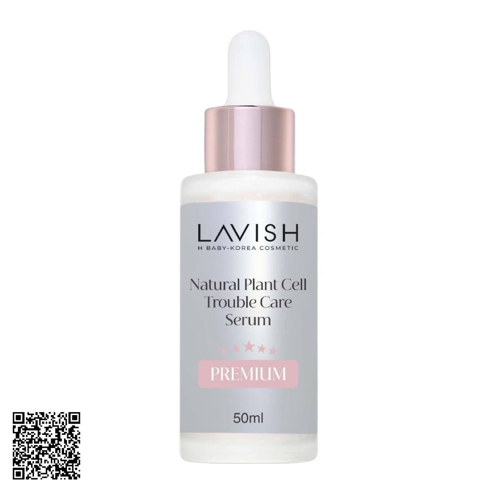 Serum Dành Cho Da Dầu Mụn Lavish H Baby Natural Plant Cell Trouble Care Serum Phiên Bản Premium 50ml