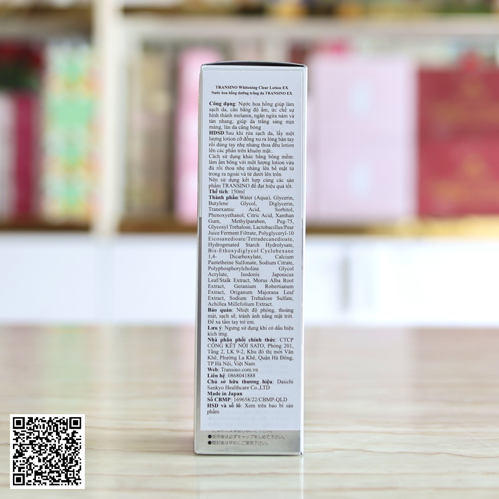 Nước Hoa Hồng Dưỡng Trắng Da Transino Whitening Clear Lotion EX Từ Nhật Bản 150ml (Cty)