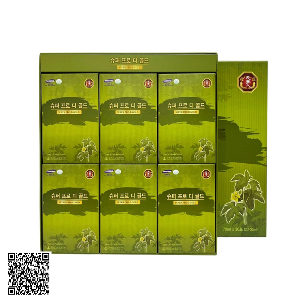 Nước Uống Hỗ Trợ Đường Huyết Korea Ginseng Bio-Science Super Pro-D Gold Từ Hàn Quốc 30 Gói