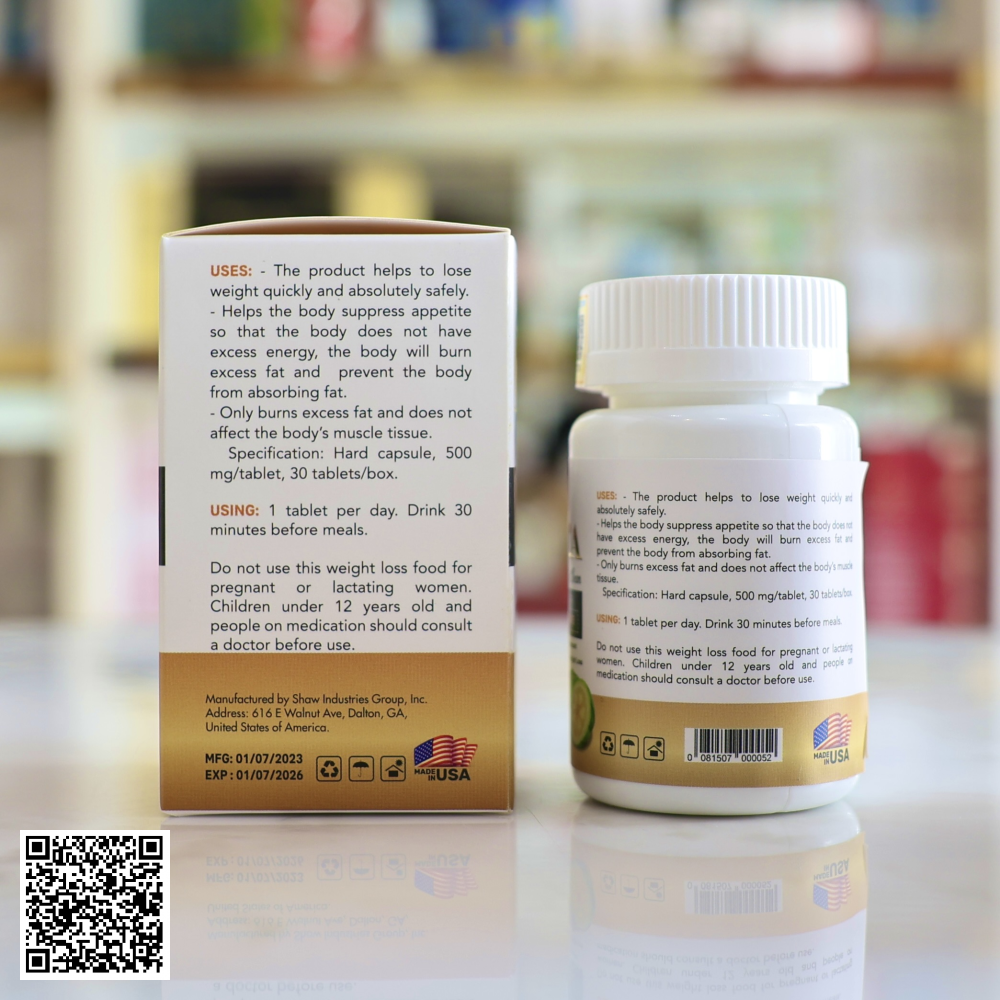 Viên Uống Giảm Cân Đốt Mỡ Monica Gin Clean Maximum Strength Từ Mỹ Hộp 30 Viên