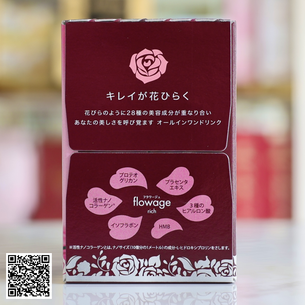 Liệu Trình Nước Uống Collagen Fracora Flowage Rich Từ Nhật Bản