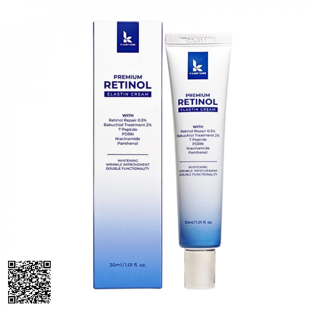 Kem Dưỡng Hỗ Trợ Ngừa Lão Hóa, Căng Bóng Da PDRN Retinol K Lady Care Từ Hàn Quốc 30ml