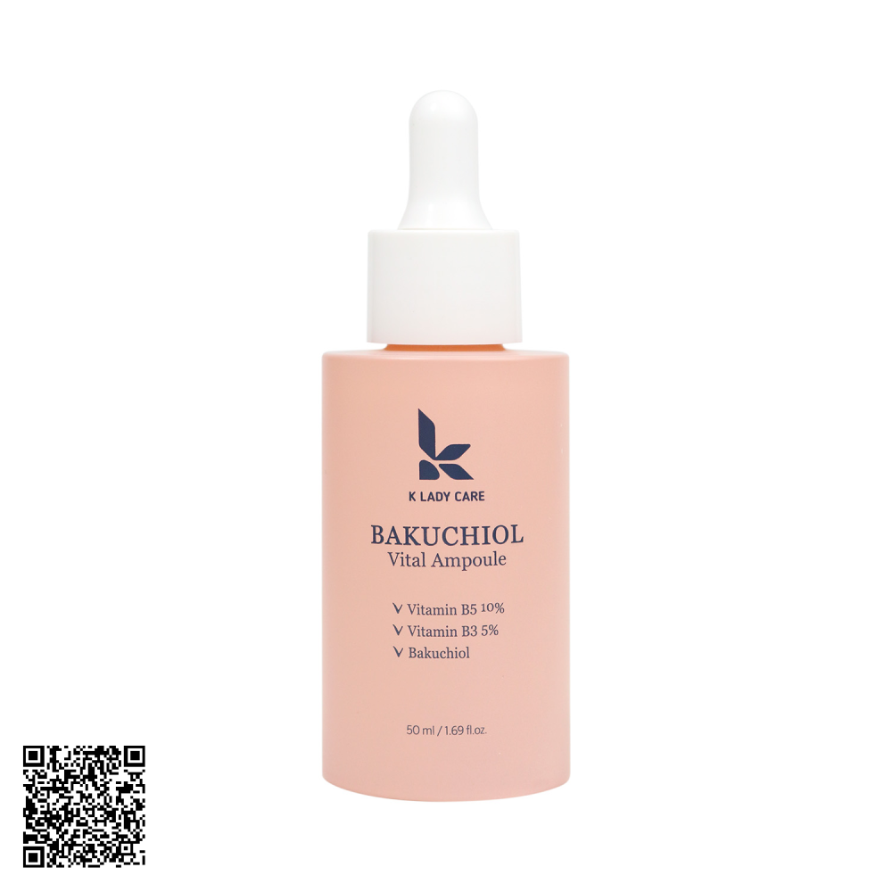 Tinh Chất Trẻ Hóa, Dưỡng Trắng K Lady Care Bakuchiol Vital Ampoule Hàn Quốc 50ml