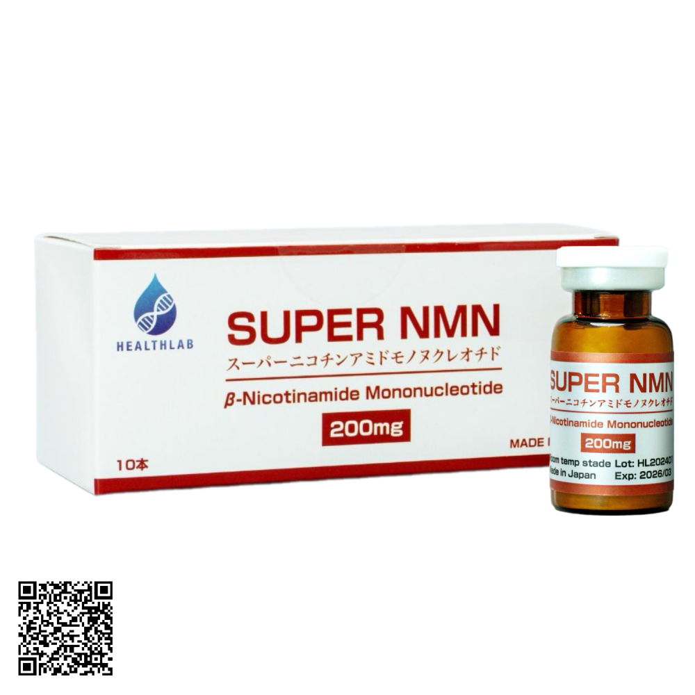Liệu Trình Truyền SUPER NMN 200MG HEALTHLAB Từ Nhật Bản 10 Lọ 10 Lần Truyền
