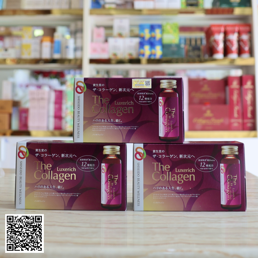 [Liệu Trình] Nước Uống Shiseido The Collagen LuxeRich Từ Nhật Bản Hộp 30 Chai