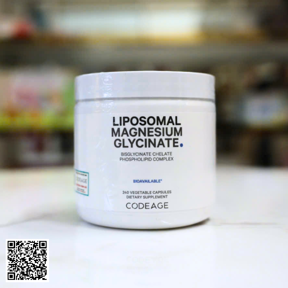 Viên bổ sung Magie CodeAge Liposomal Magnesium Glycinate Từ Mỹ 240 Viên