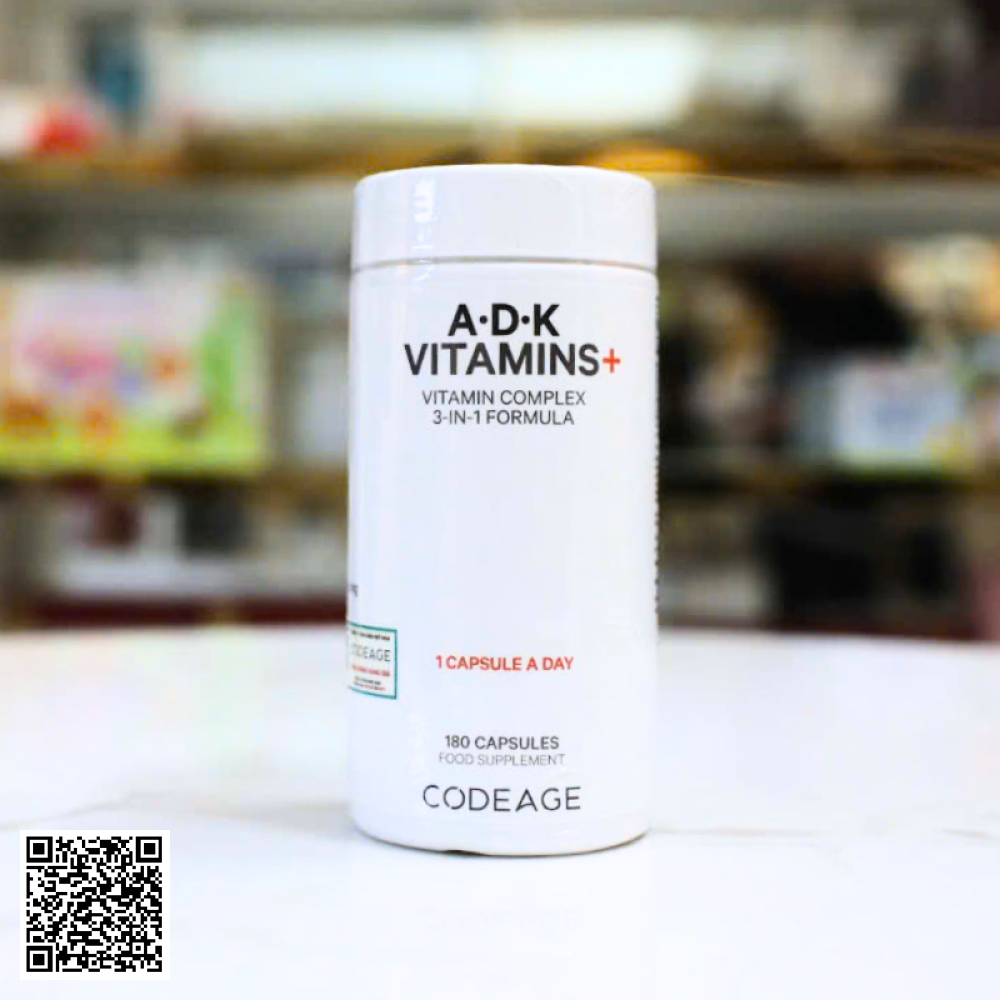 Viên Bổ Sung CodeAge ADK Vitamins Vitamin 3-Trong-1 Từ Mỹ 180 Viên