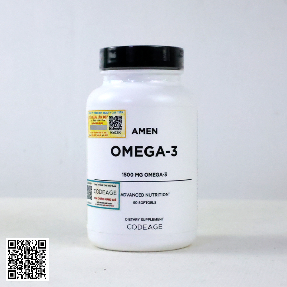 Viên Dầu Cá Codeage Amen Omega-3 Từ Mỹ 90 Viên