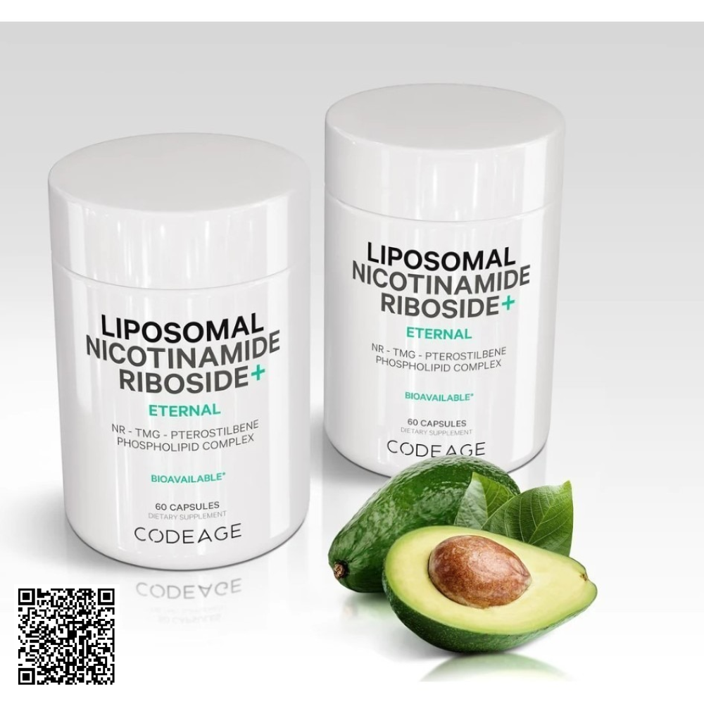 Viên Uống Ngừa Lão Hóa Codeage Liposomal Nicotinamide Riboside+ Từ Mỹ Hộp 60 Viên