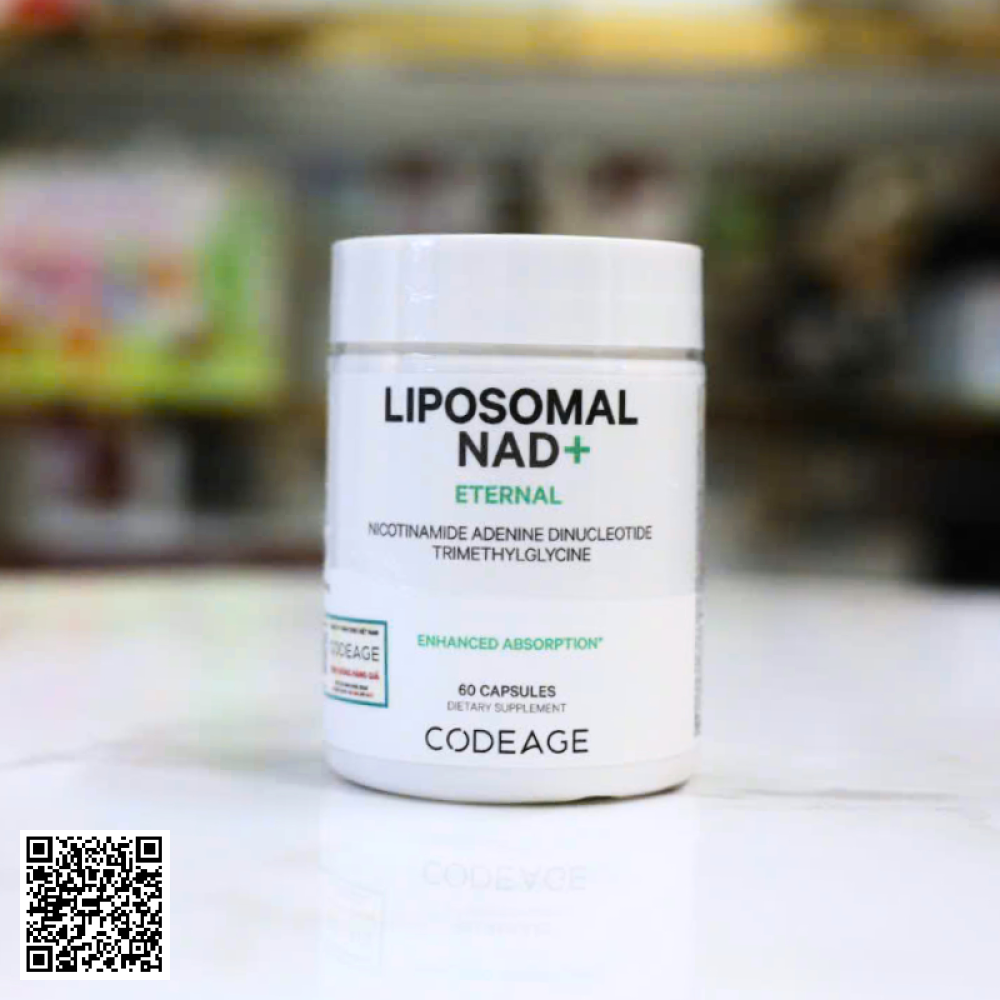 Viên Uống Codeage Liposomal NAD+ Đẩy Lùi Lão Hóa Từ Mỹ 60 Viên