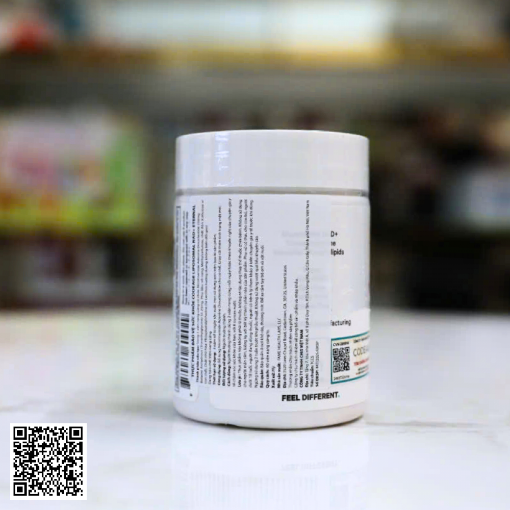 Viên Uống Codeage Liposomal NAD+ Đẩy Lùi Lão Hóa Từ Mỹ 60 Viên