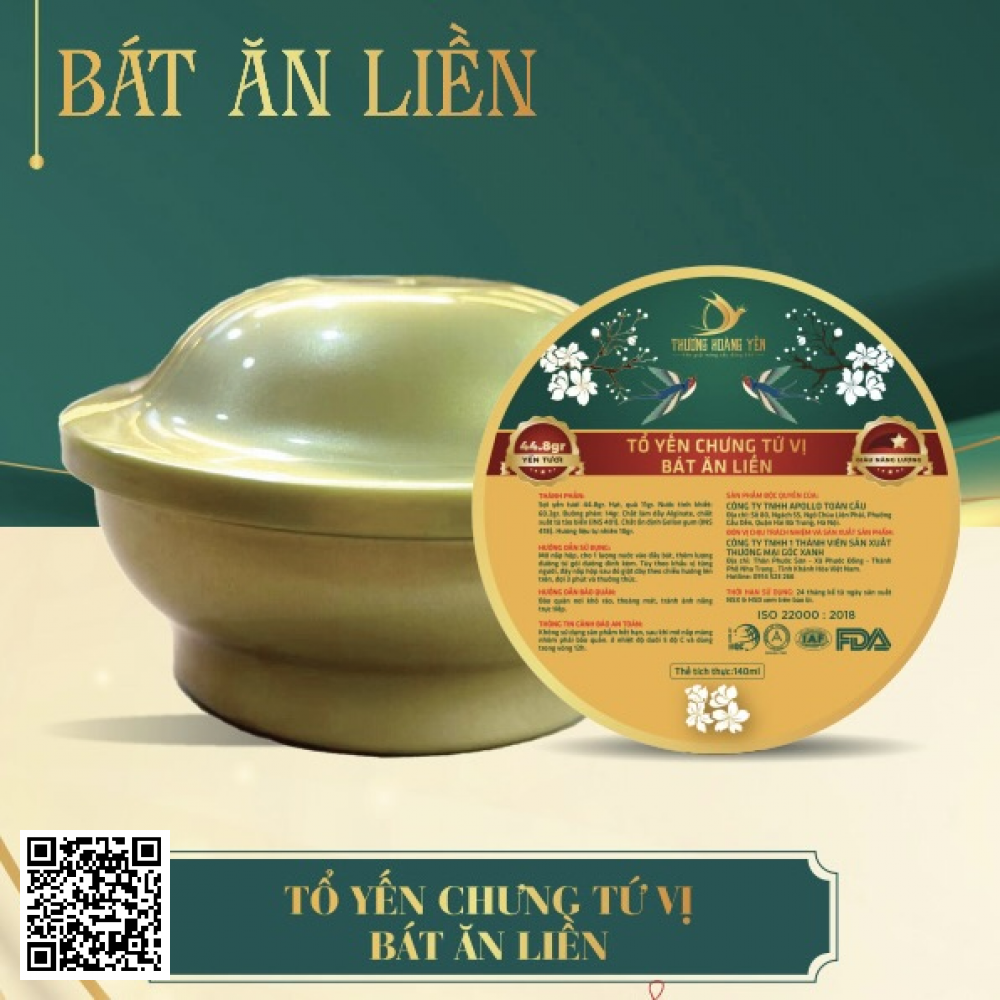 Tổ Yến Chưng Tứ Vị - Bát Ăn Liền