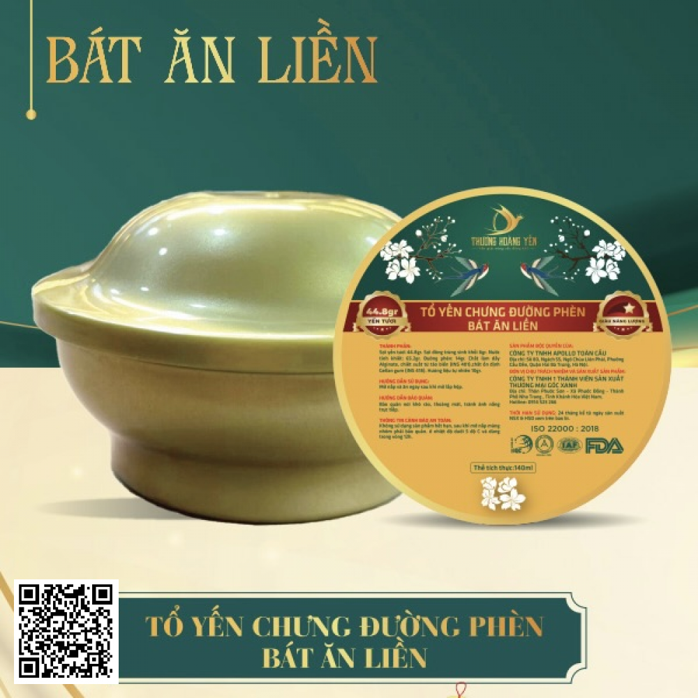 Tổ Yến Chưng Đường Phèn - Bát Ăn Liền