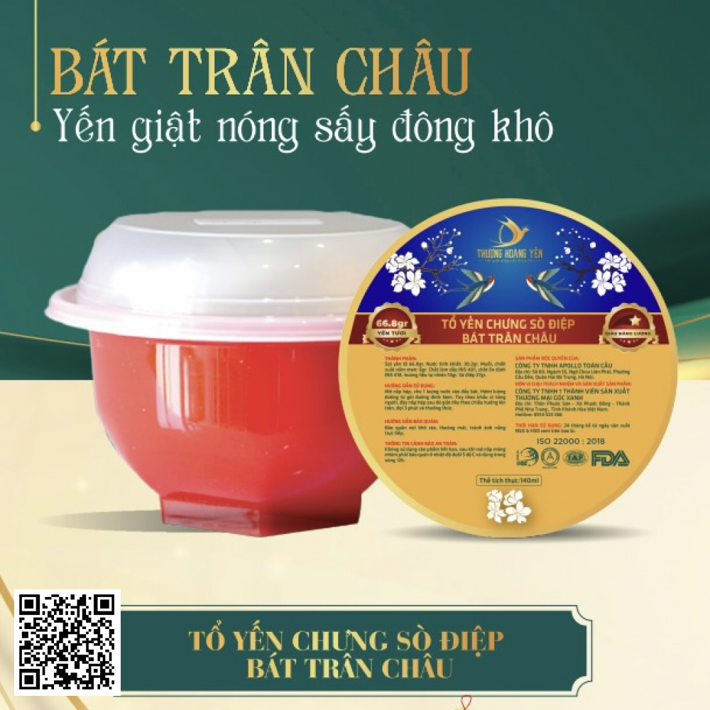 Tổ Yến Chưng Sò Điệp - Bát Trân Châu