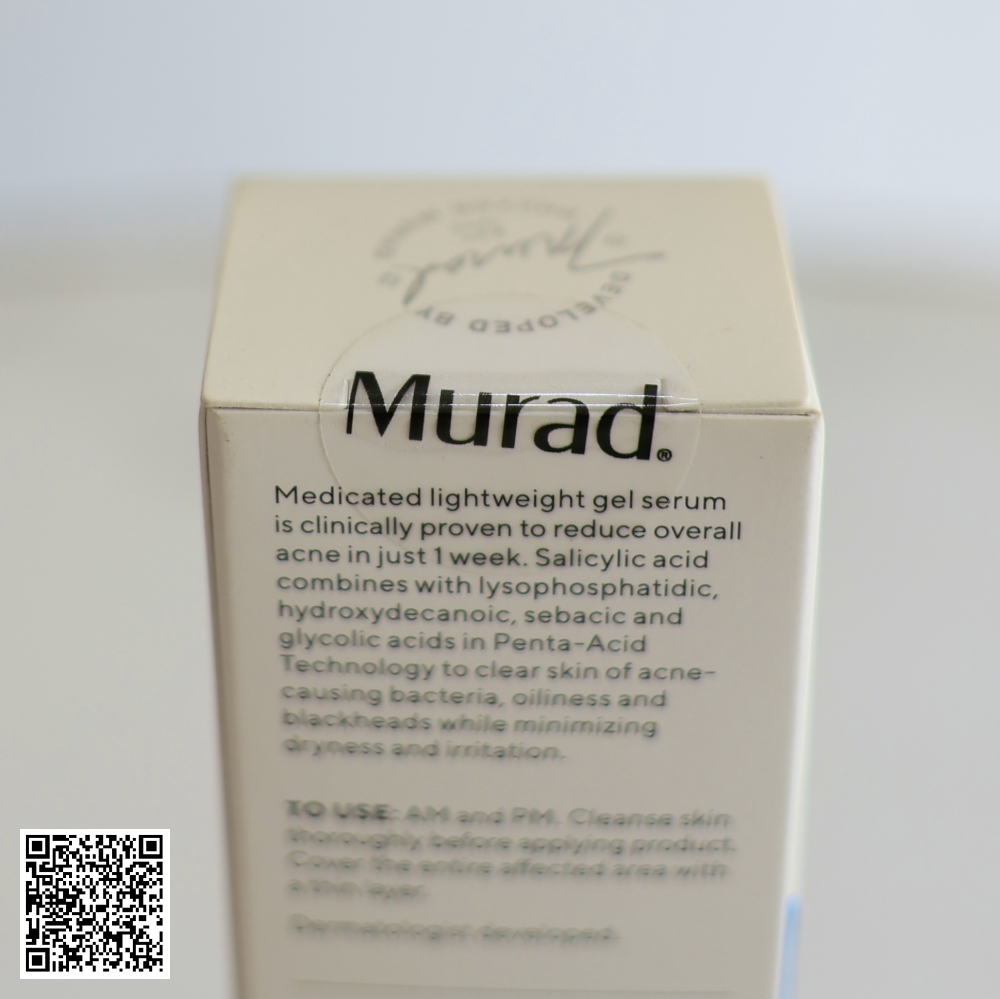 Gel Giảm Mụn Thông Minh Murad Acne Control Outsmart Blemish Clarifying Treatment Từ Mỹ 50ml