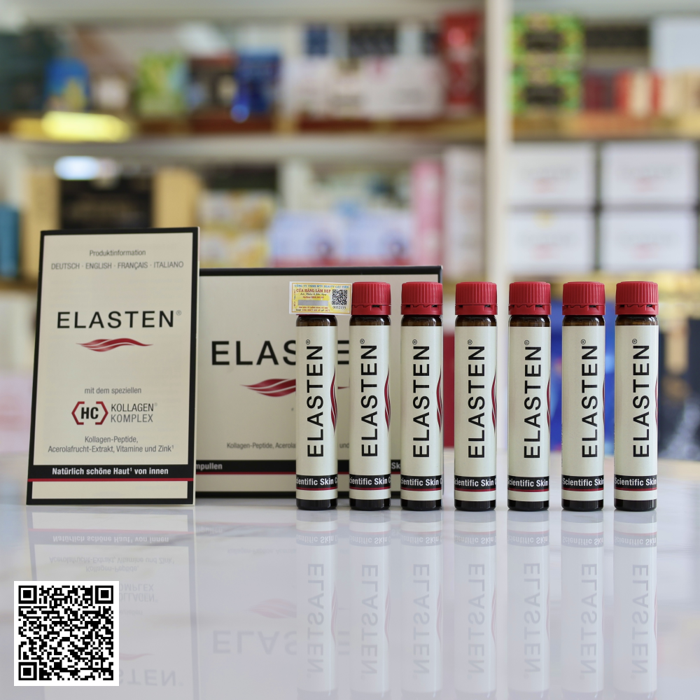 Nước Uống Collagen Elasten Scientific Skin Care Từ Đức Hộp 7 Ống