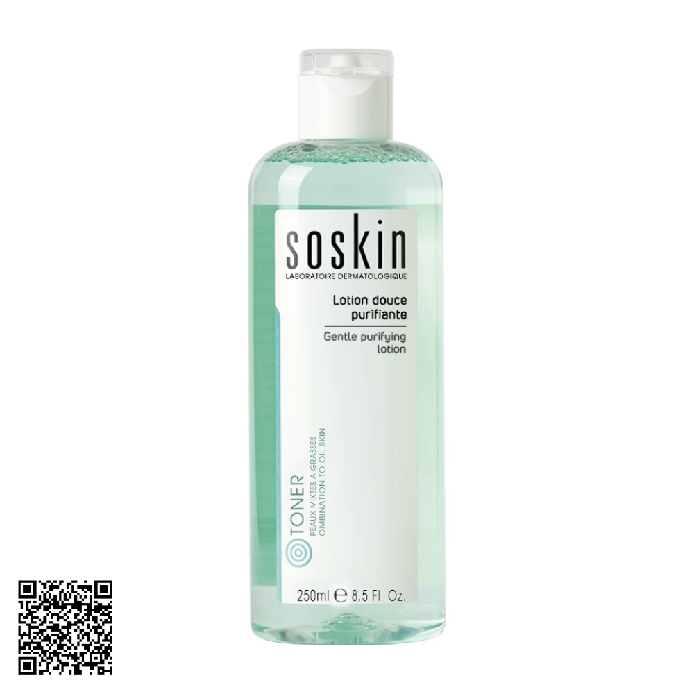 Nước Hoa Hồng Làm Sạch Sâu Soskin Gentle Purifying Lotion Từ Pháp 250ml