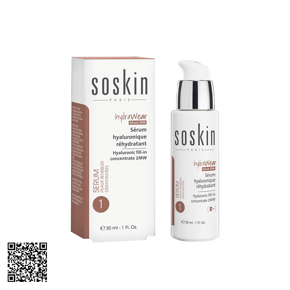 Serum Dưỡng Ẩm Soskin Hyaluronic Fill-In Concentrate 2MW Từ Pháp 30ml