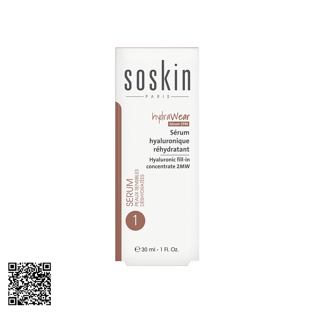 Serum Dưỡng Ẩm Soskin Hyaluronic Fill-In Concentrate 2MW Từ Pháp 30ml