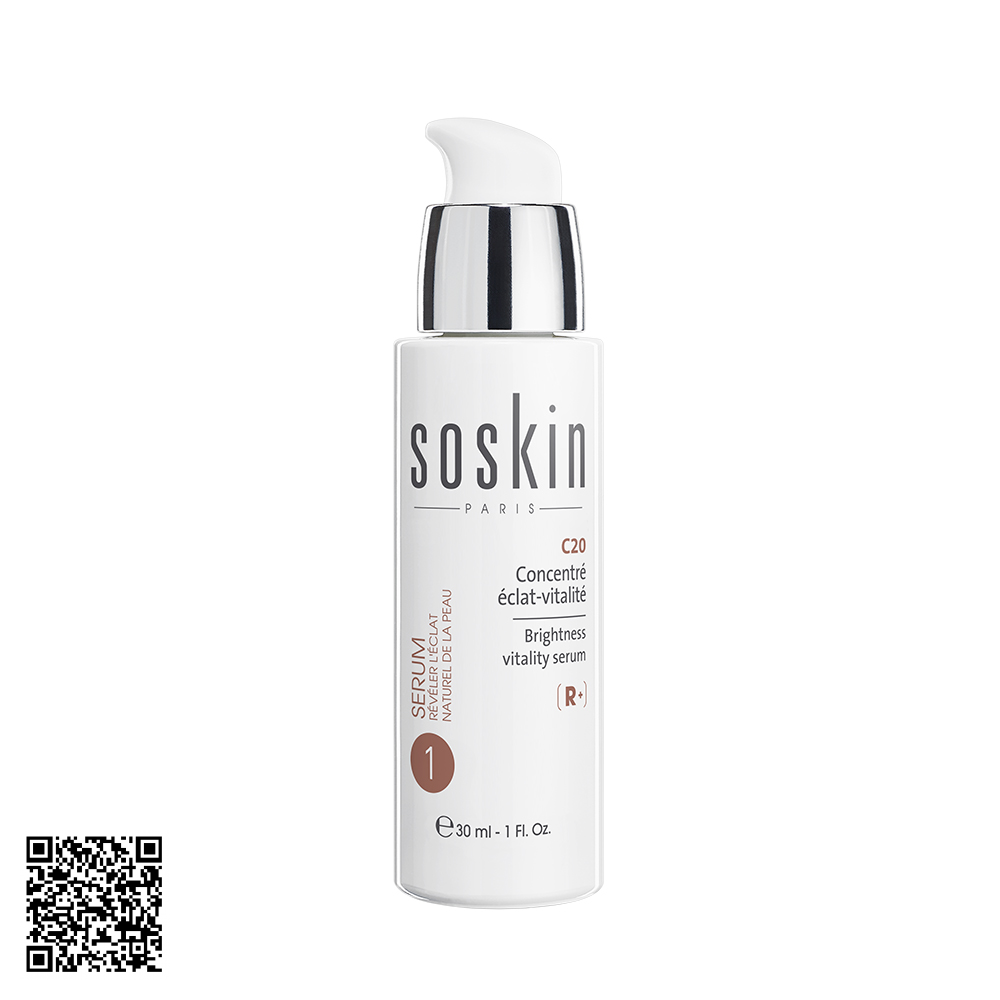 Serum Tái Tạo Và Làm Sáng Da Soskin Brightness Vitality Serum Từ Pháp 30ml