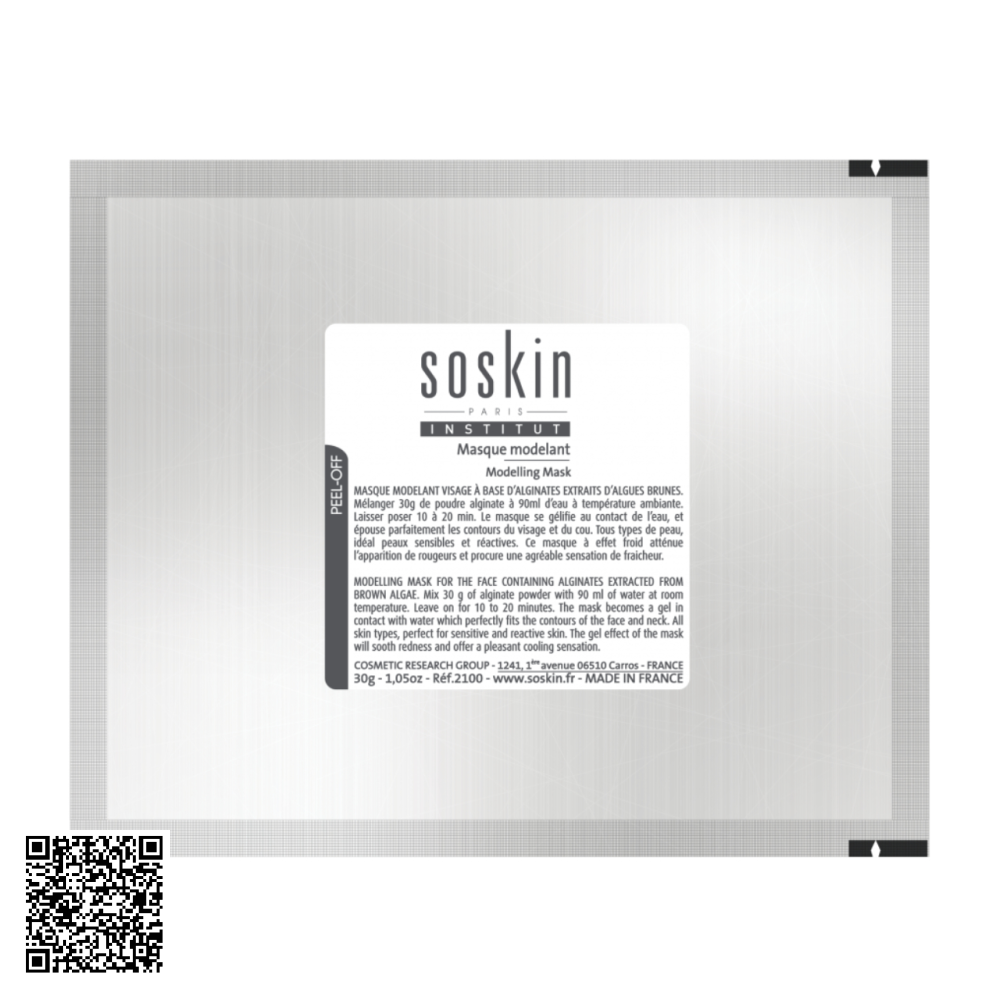 Mặt Nạ Soskin Modelling Mask Tạo Hình V-line Và Làm Trắng, Se Khít Lỗ Chân Lông Từ Pháp 30g