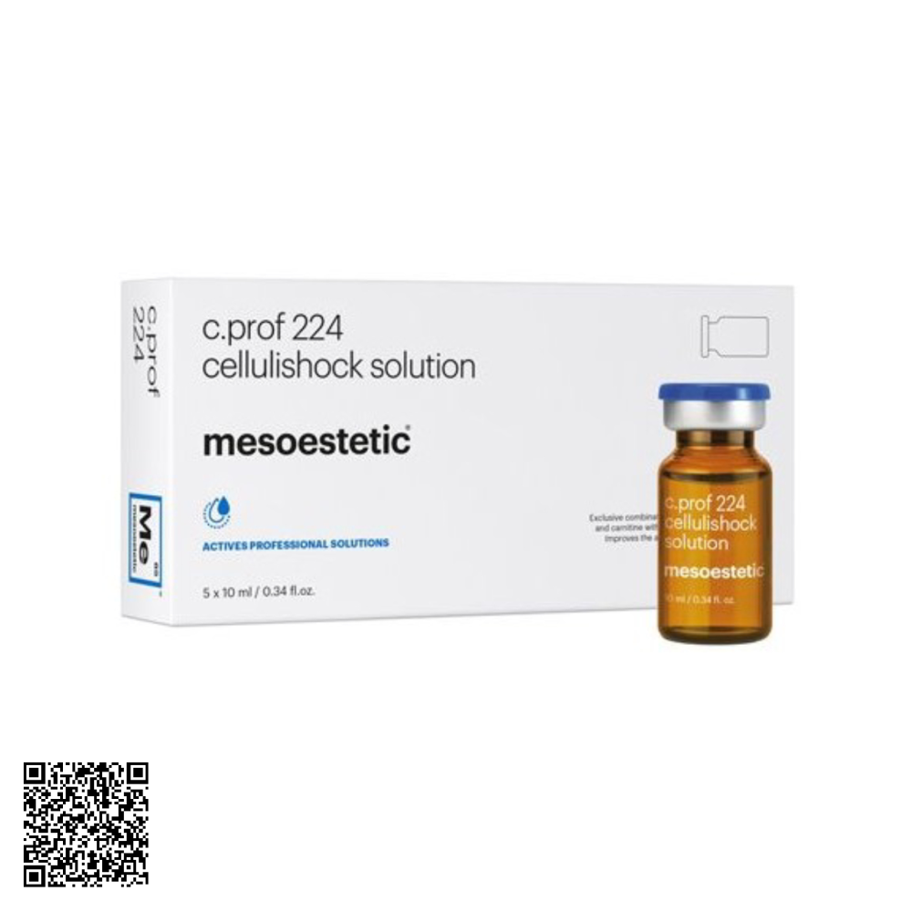 Dung Dịch Trị Da Cam Mesoestetic C.Prof 224 Cellulishock Solution Từ Tây Ban Nha (5 Lọ x 10ml)
