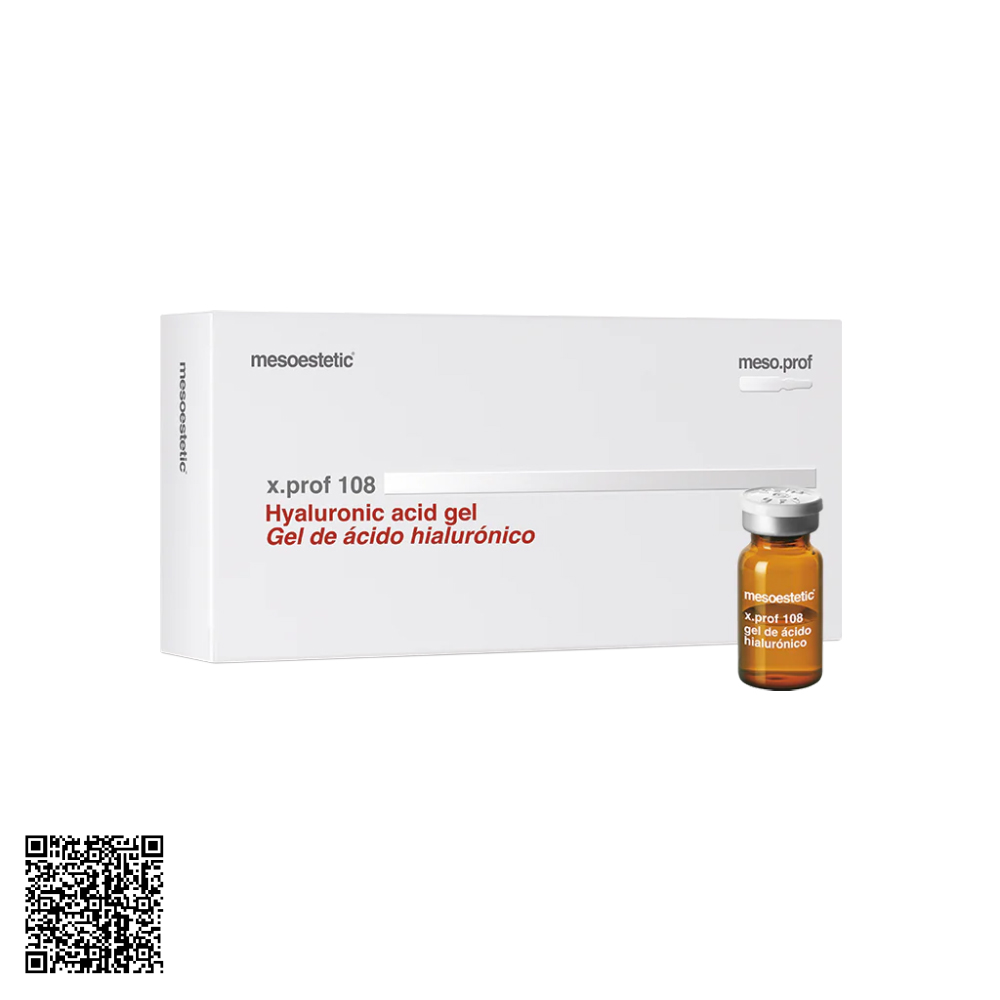 Tinh Chất Dưỡng Ẩm Hỗ Trợ Ngừa Lão Hóa Mesoestetic X.Prof 108 Hyaluronic Acid Gel Từ Tây Ban Nha (5 lọ x 5ml)