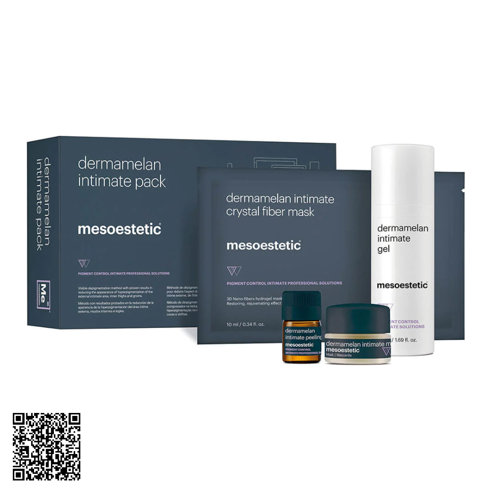 Bộ Sản Phẩm Giảm Sắc Tố Vùng Kín Mesoestetic Dermamelan Intimate Pack Từ Tây Ban Nha (5 Món / Hộp)