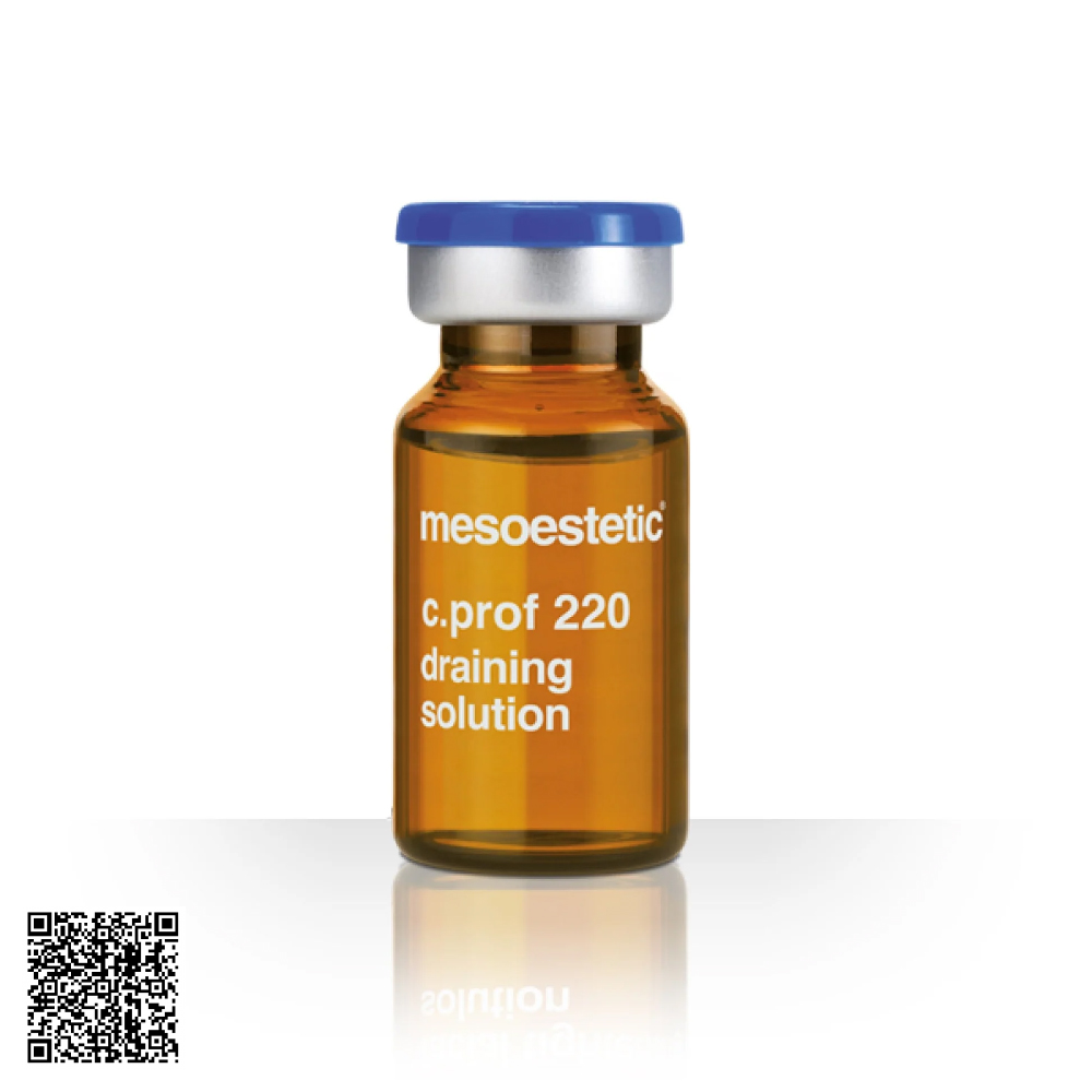 Dung Dịch Lưu Thông Máu Huyết, Làm Săn Chắc Da Mesoestetic C.Prof 220 Draining Solution Từ Tây Ban Nha (5 Lọ x 10ml)