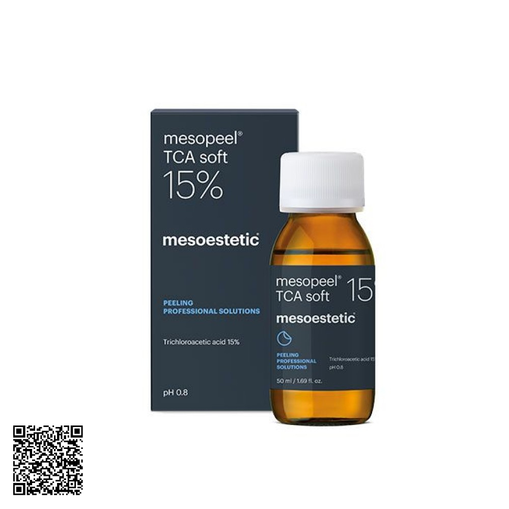 Peel Hỗ Trợ Ngừa Lão Hóa Da Giai Đoạn 2-3 Mesoestetic Mesopeel TCA Soft 15% Từ Tây Ban Nha 50ml
