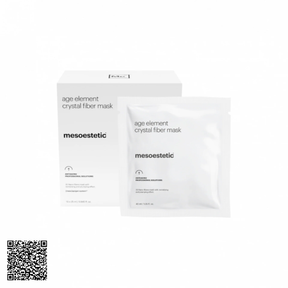Mặt Nạ Dưỡng Ẩm Sâu Mesoestetic Antiaging Professional Solutions Age Element Crystal Fiber Mask Từ Tây Ban Nha (10 Gói x 40ml)