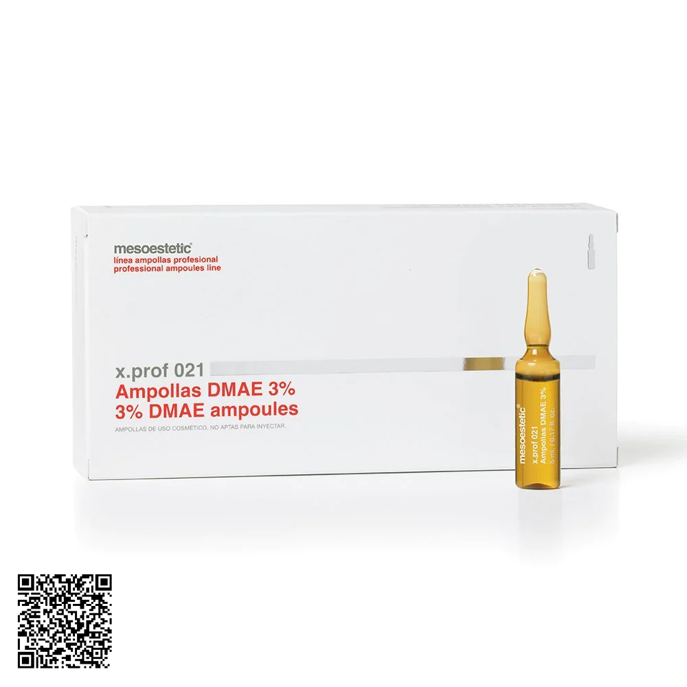 Tinh Chất Chống Chảy Xệ, Làm Săn Chắc Da Mesoestetic X.Prof 021 3% DMAE Ampoules Từ Tây Ban Nha (20 Ống x 5ml)