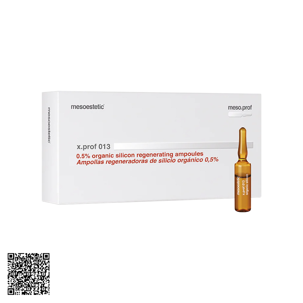 Tinh Chất Làm Săn Chắc Da Mesoestetic X.Prof 013 0.5% Organic Silicon Regenerating Ampoules Từ Tây Ban Nha (20 Ống x 5ml)