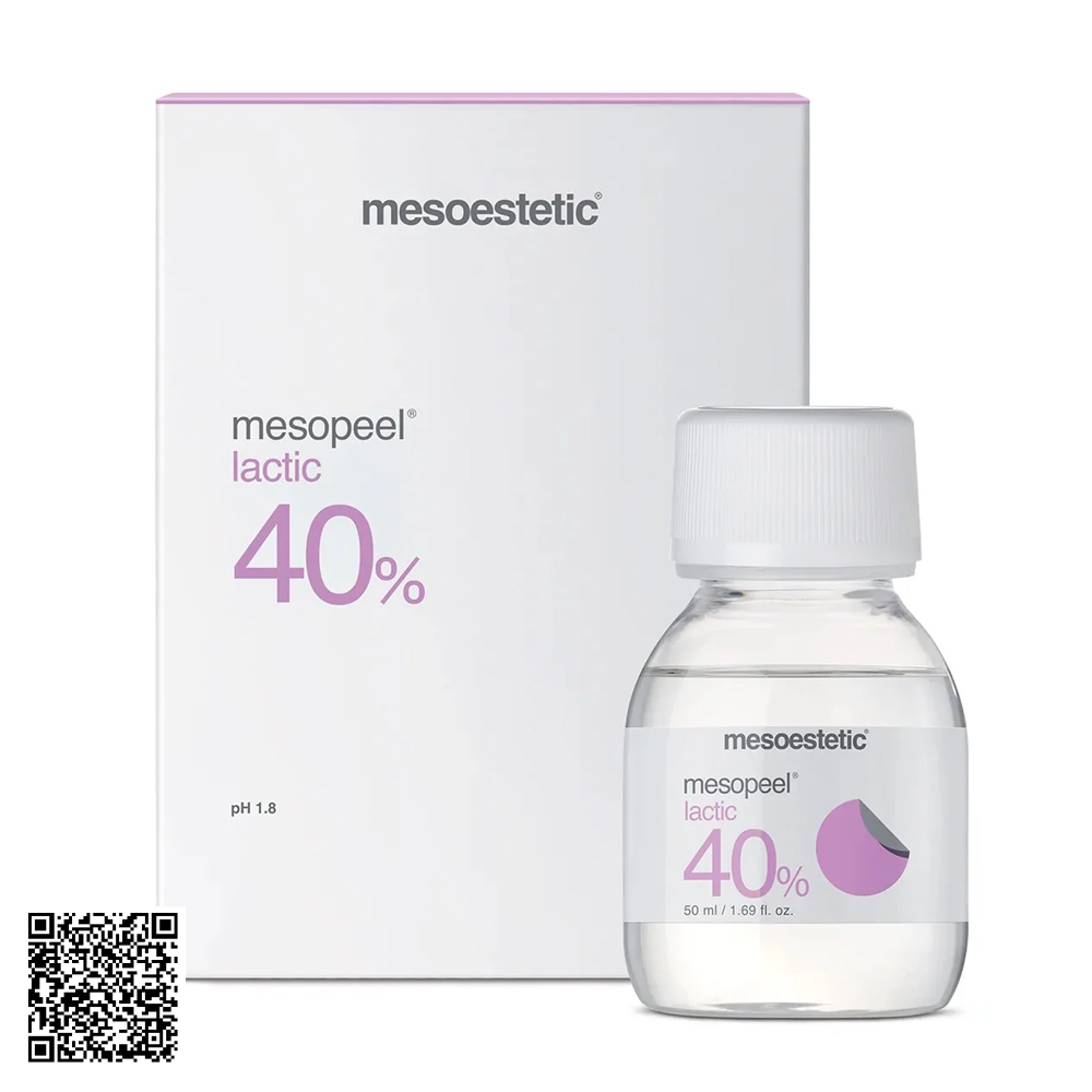 Peel Hỗ Trợ Ngừa Lão Hóa Cho Da Khô, Nhạy Cảm Mesoestetic Mesopeel Lactic 40% Từ Tây Ban Nha 50ml